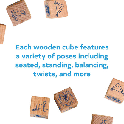 Yoga Dice : 7 Wooden Dice, Thousands of Possible Combinations! (Meditation Gifts, Workout Dice, Yoga for Beginners, Dice Games, Yoga Gifts for Women) (Game)