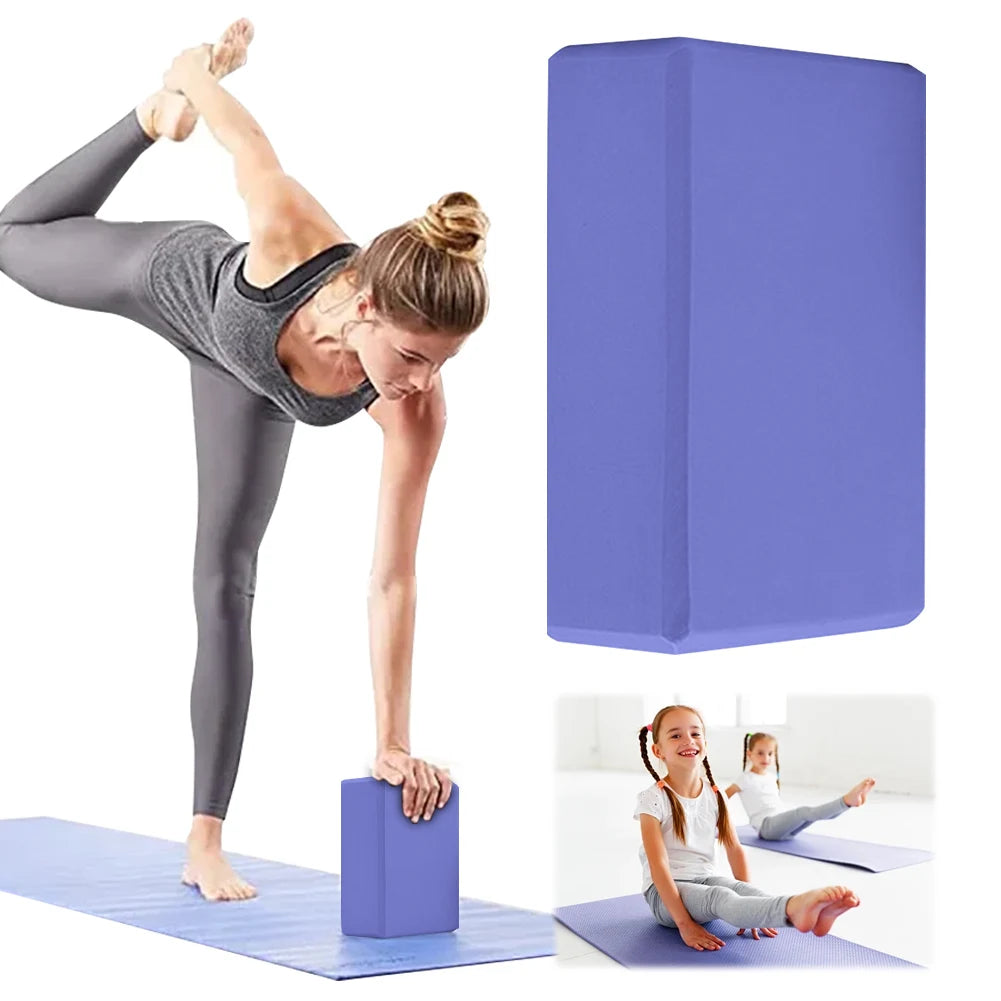 EVA Yoga Block Non-Slip Yoga Building Blocks Moisture-Proof High Density Yoga Blocks Body Shaping Yoga Blocks for Yoga Pilates